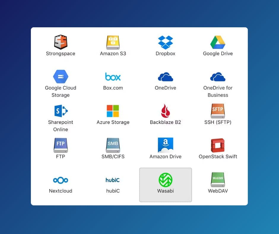 Wasabi for expandrive integration